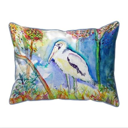 BETSY DRAKE Betsy Drake HJ710 16 x 20 in. Summer Wood Stork Large Indoor & Outdoor Pillow HJ710